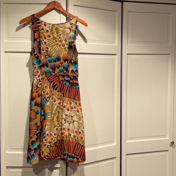 Silk Anthropologie Vibrant Dress - Picture 8 of 10